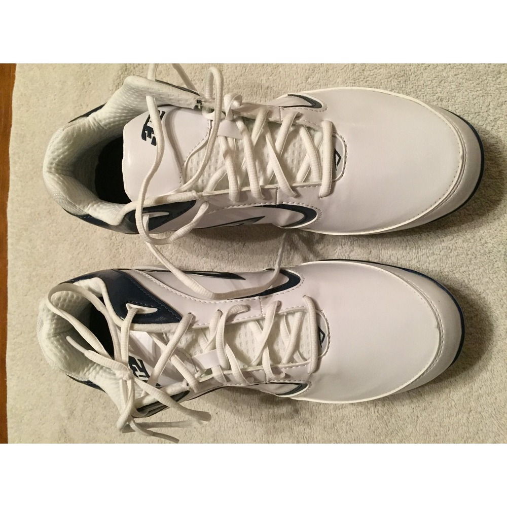 new with box men's 3N2 pulse metal‎ white/navy blue baseball cleats size 13